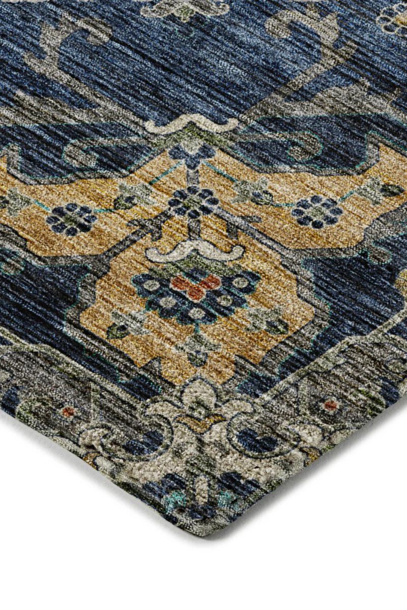 Silk Road SR6 Navy 8' Round Rug image number 4