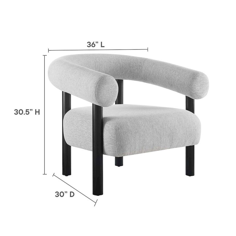 Sable Upholstered Fabric Armchair image number 2