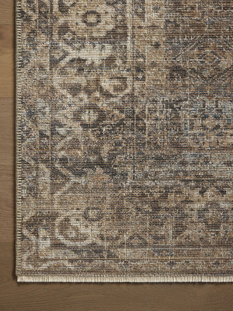 Heritage HER-07 Mocha / Denim 18" x 18" Sample Rug by Patent Pending
