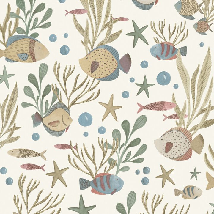 Little Dreamers Photographic All-over Print Green Wallpaper GDLD3309