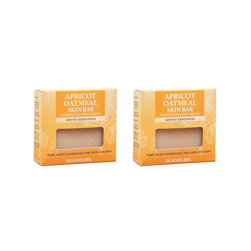 Plantlife Bar Soap - Apricot Oatmeal 2 Pack image number 2