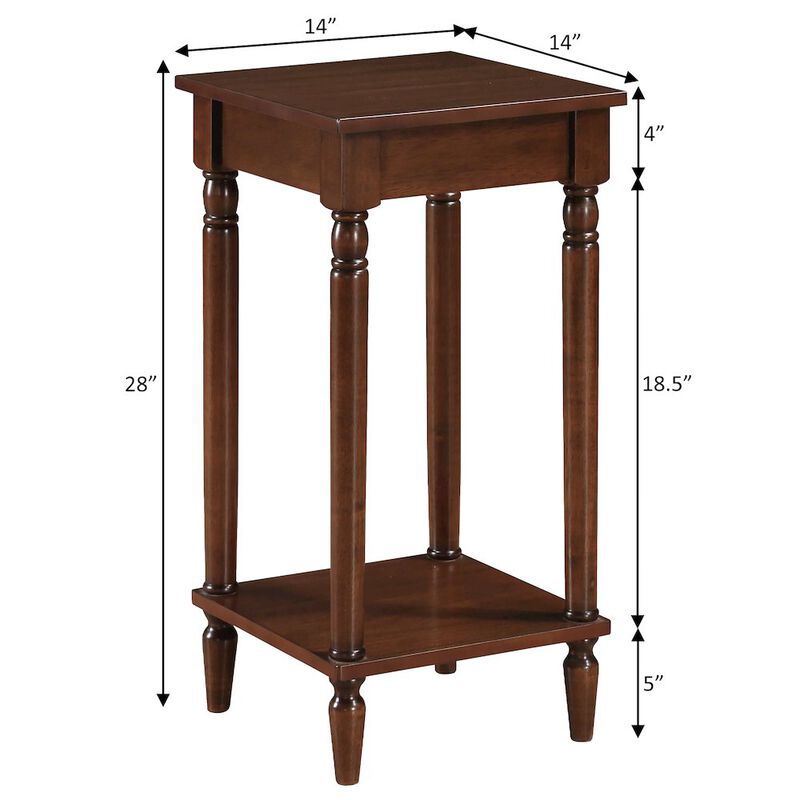 Convenience Concepts French Country Kim End Table with Shelf