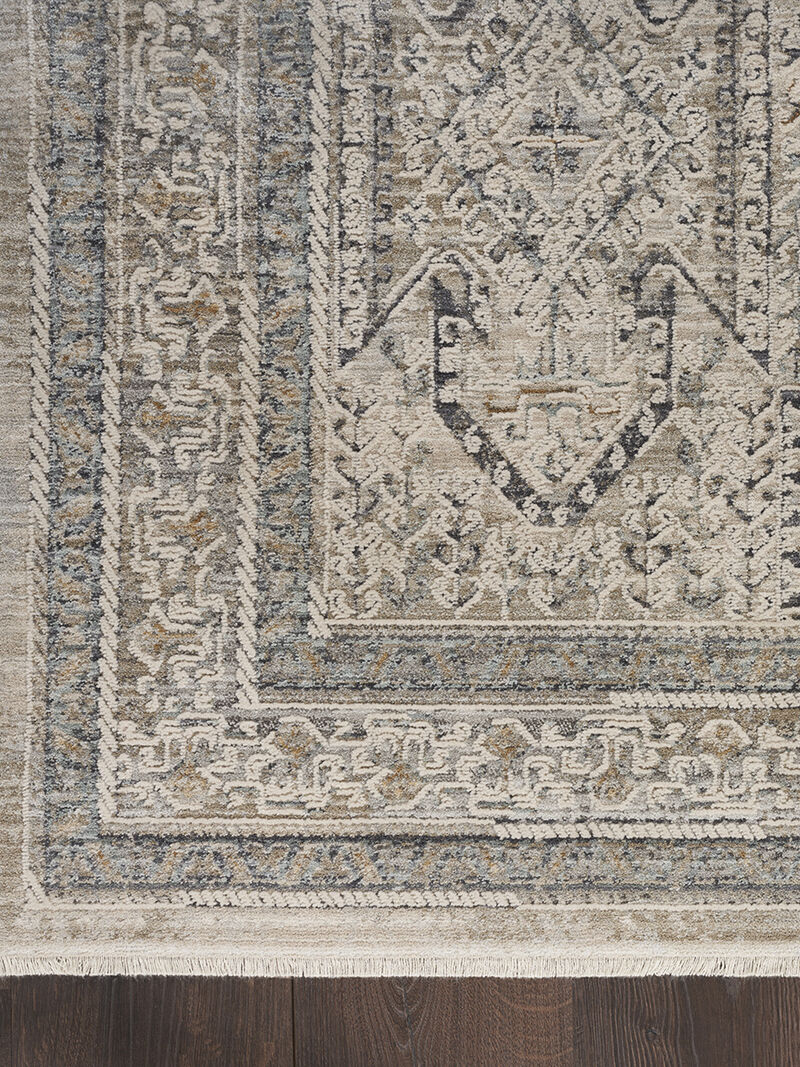 Lynx LNX01 Ivory/Gray/Blue 7'10" x 10'1" Rug