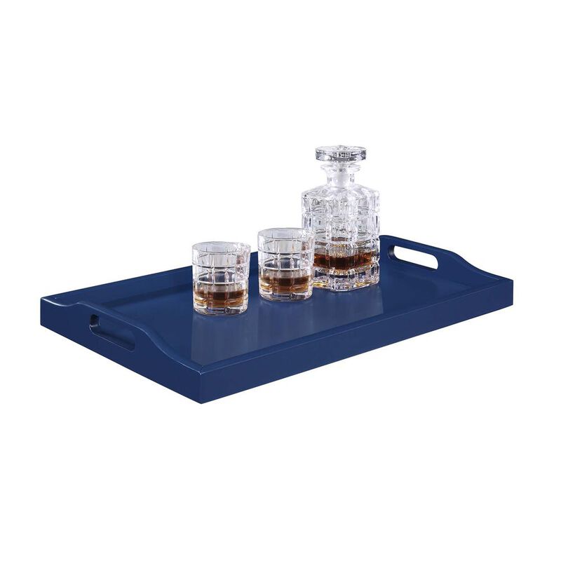 Convenience Concepts Designs2Go Serving Tray, Cobalt Blue