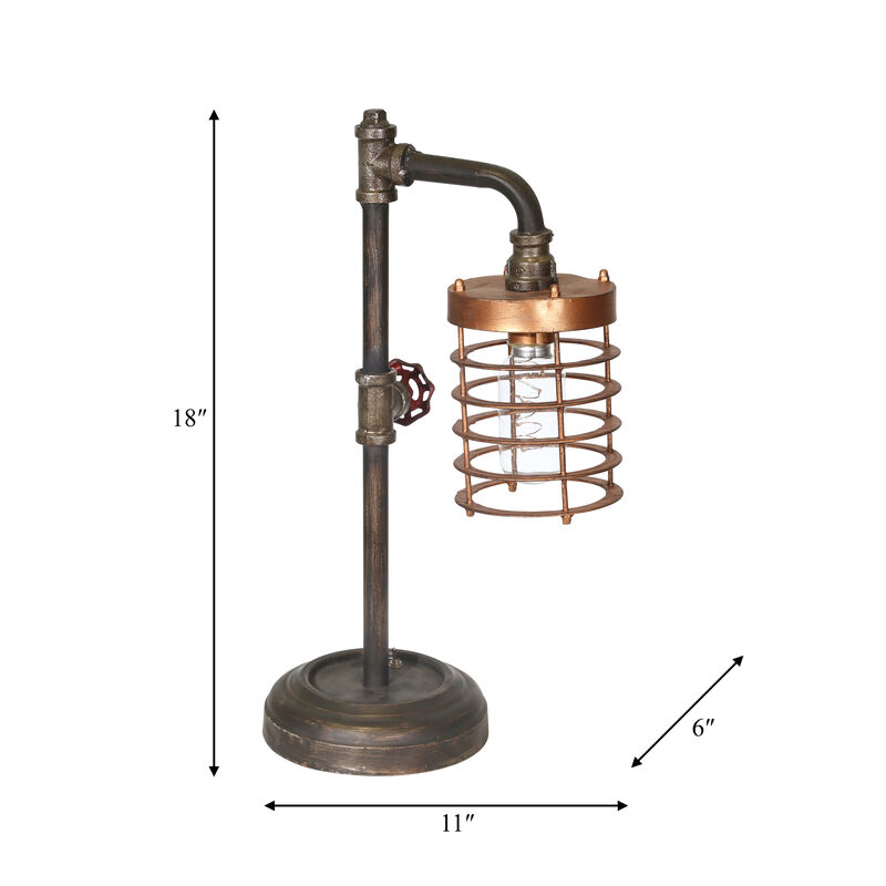 Metal Pipe Bo Rustic Lamp