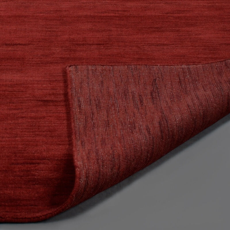 RUGSOTIC CARPETS HAND KNOTTED LOOM WOOL ECO-FRIENDLY AREA RUGS  - Rectangle, Solid Plain Design, High Pile Handmade Anti Skid Area Rugs for Living Room, Bed Room (L00999) image number 5