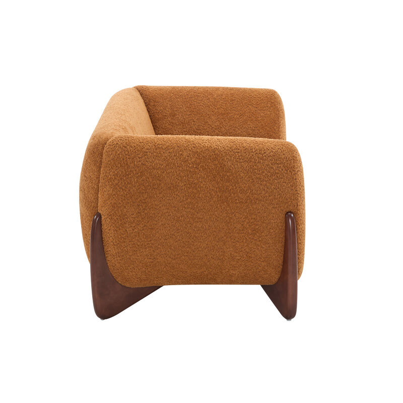 Christopher Knight Home Evat 63" Boucle Fabric Loveseat