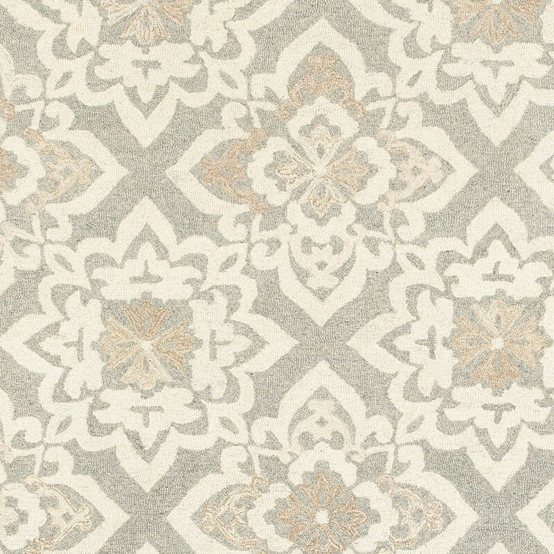 HomeRoots Wool Geometric Hand Tufted Area Rug image number 2