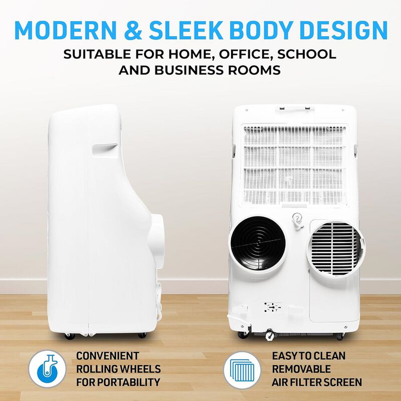 LMDUAL44 LMPAC Portable Air Conditioner, 14,000 BTU Dual Hose, White