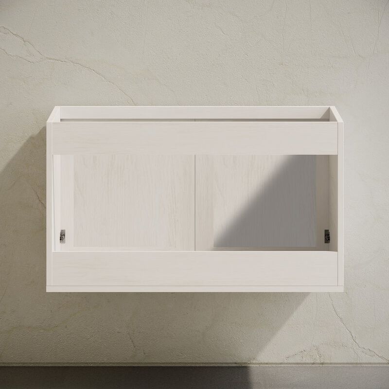 Classe 36" Wall-Mounted Bathroom Vanity in White Oak without Sink Top image number 4