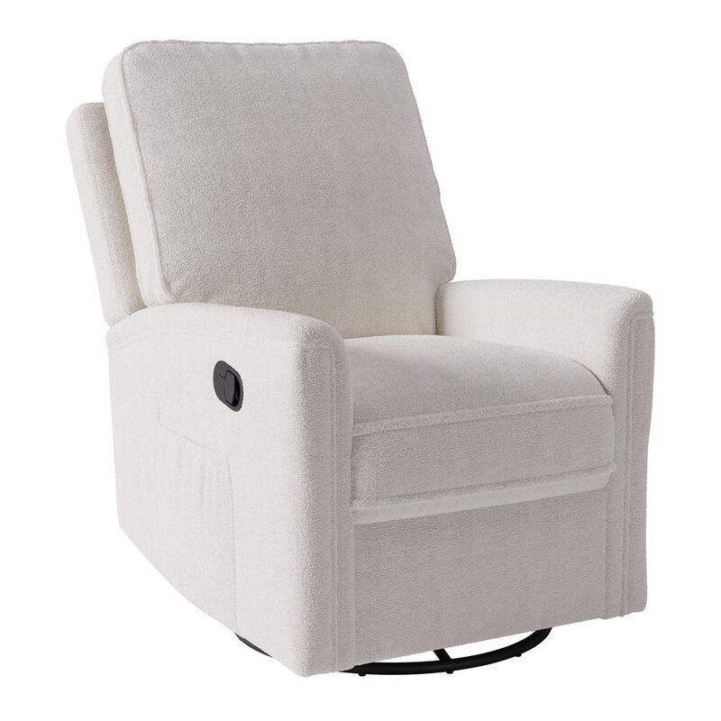 Amber & Emily Serenity Boucle Swivel Glider Recliner Chair