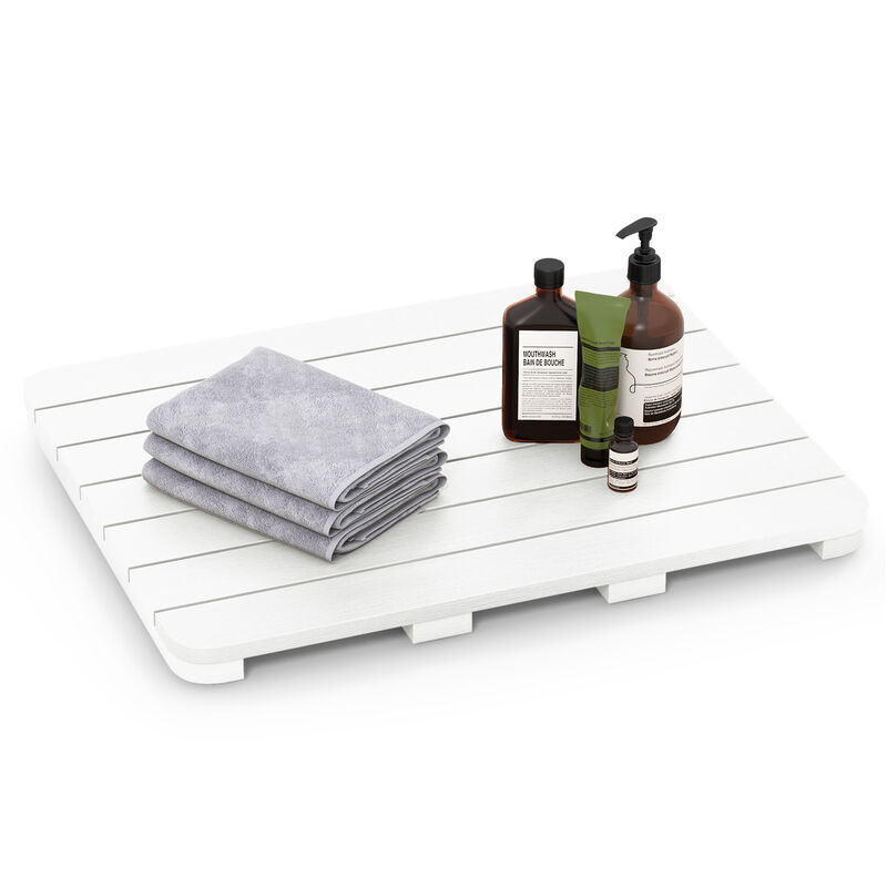 Waterproof HIPS Bath Spa Shower Mat with Non Slip Foot Pads