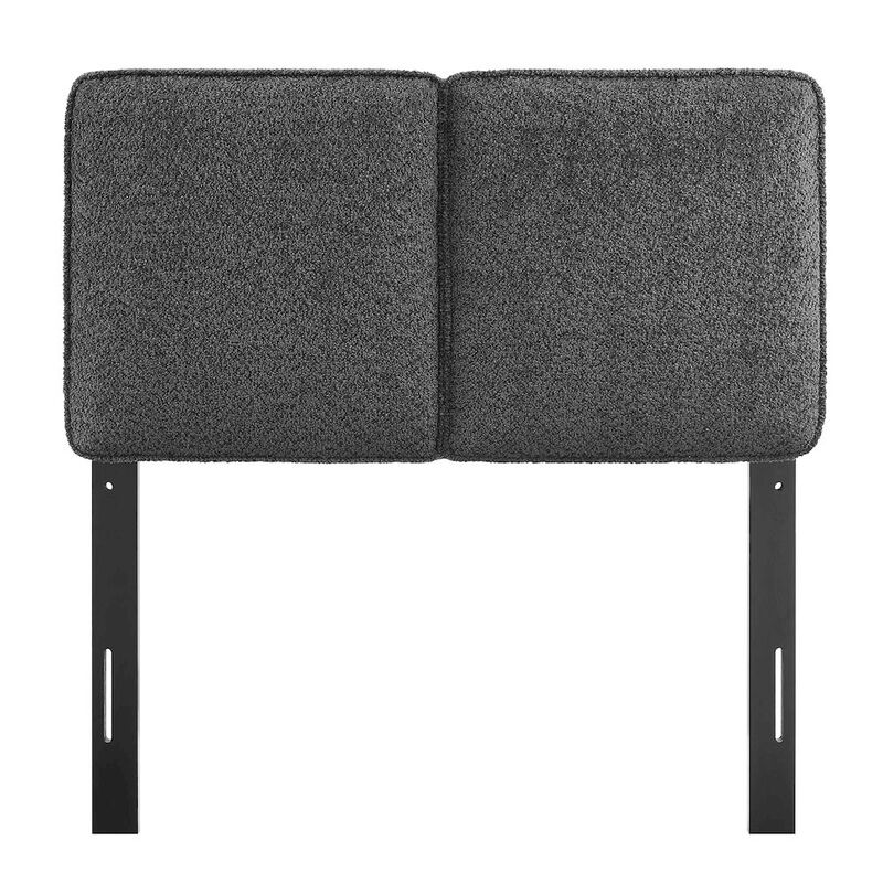 Lindee Boucle Fabric Twin Headboard image number 4