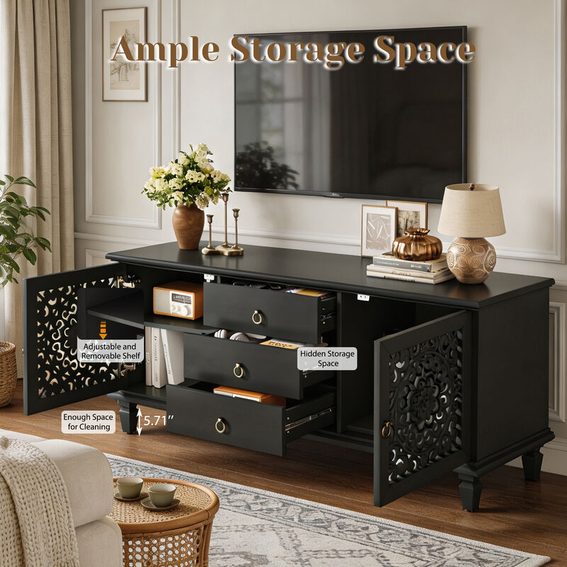 Zuggor Retro TV Stand Sideboard image number 7