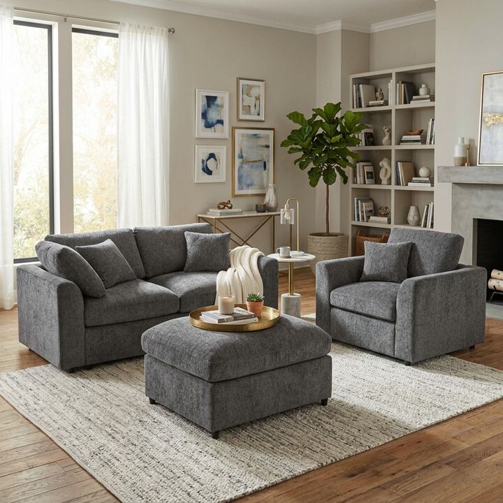 Samvus U-Style 3-Piece Modular Sofa Set