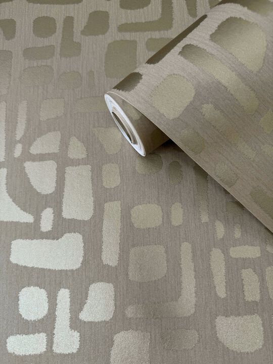 Zen Chunky Geo Gold Wallpaper DWP0364-01