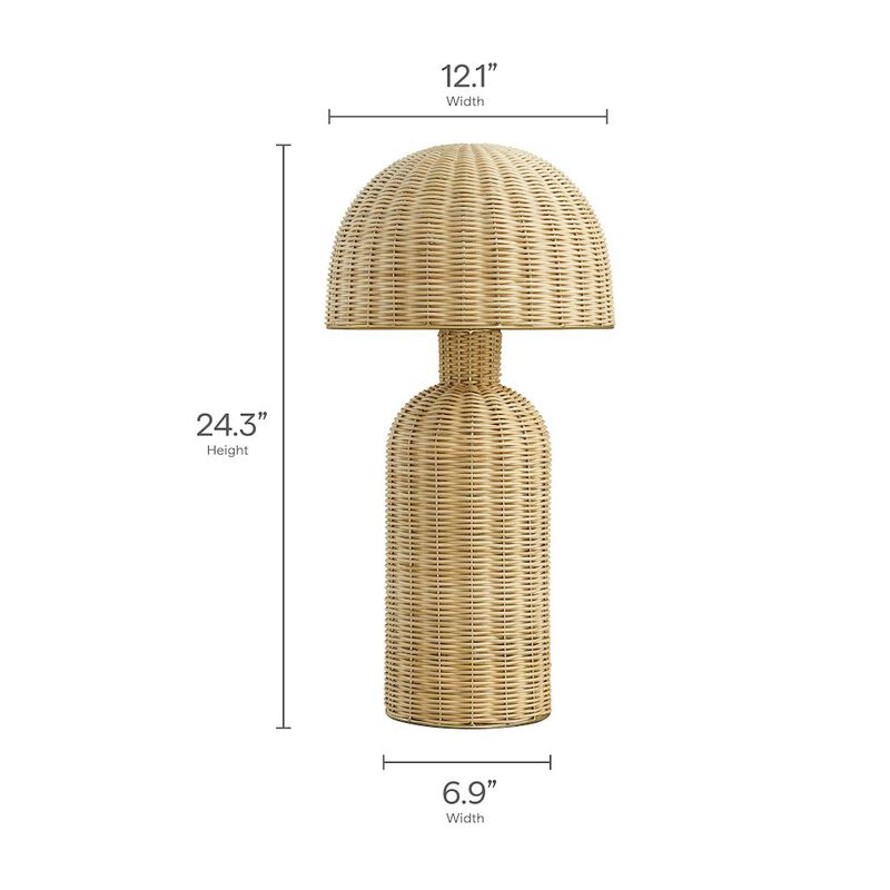 Briar Rattan Table Lamp image number 1