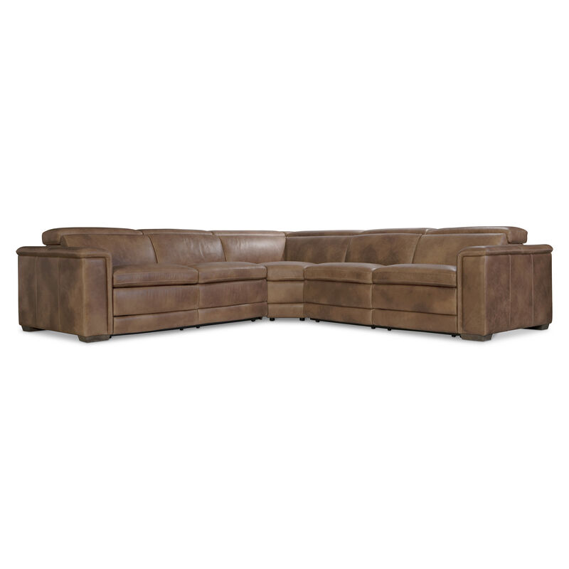 Lioni Leather Power Motion Sectional image number 0
