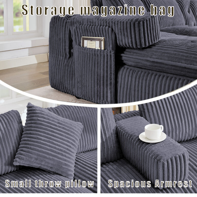 Britan 149" Oversized Sectional Couches U Shaped Couch image number 8