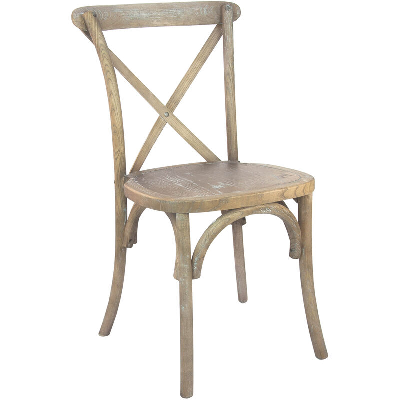 Wood Cross Back Chairs image number 0