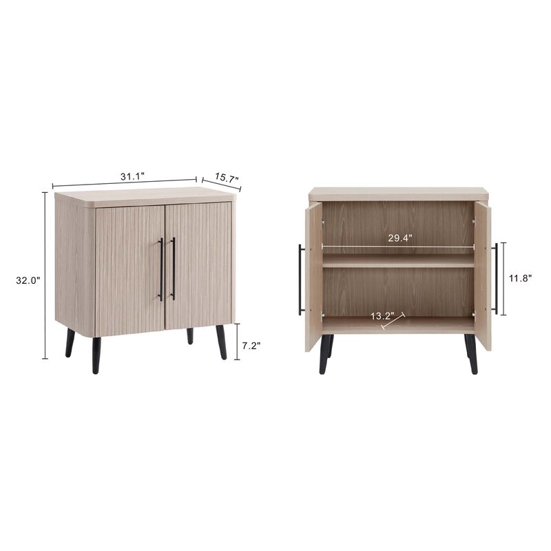 Jodie Beige Accent Cabinet