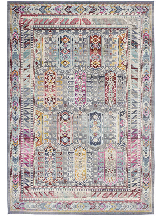 Vintage Kashan VKA06 Gray/Multicolor 4' x 6' Rug