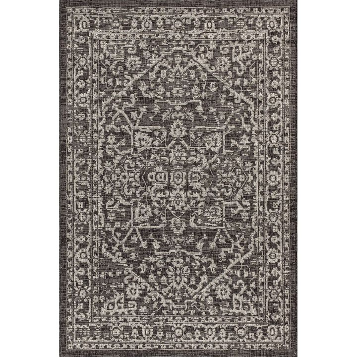 Malta Bohemian Medallion Textured Weave Indoor/Outdoor Area Rug