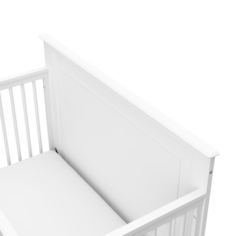 Solstice 5-in-1 Convertible Crib - White image number 4