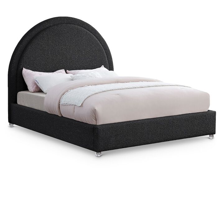 Meridian Furniture Milo Black Fabric King Bed