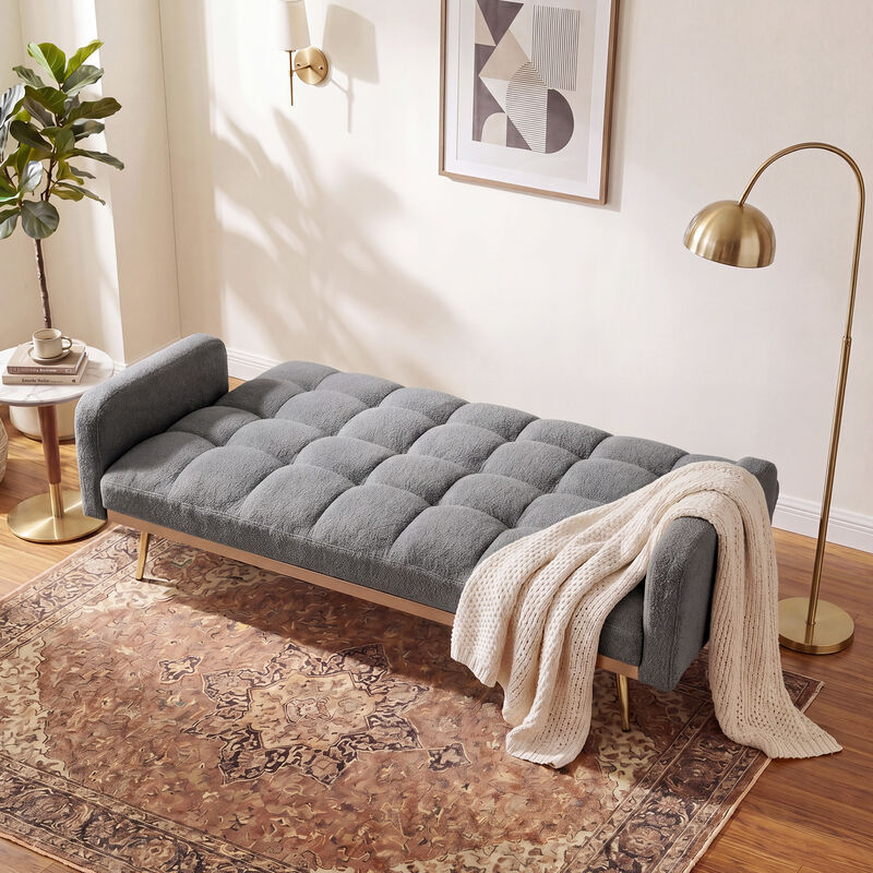 Wosdik Teddy Fleece Adjustable Futons image number 2