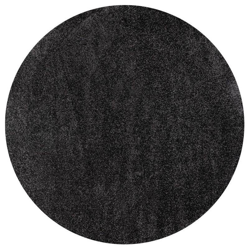 Haze Solid Low Pile Round Area Rug