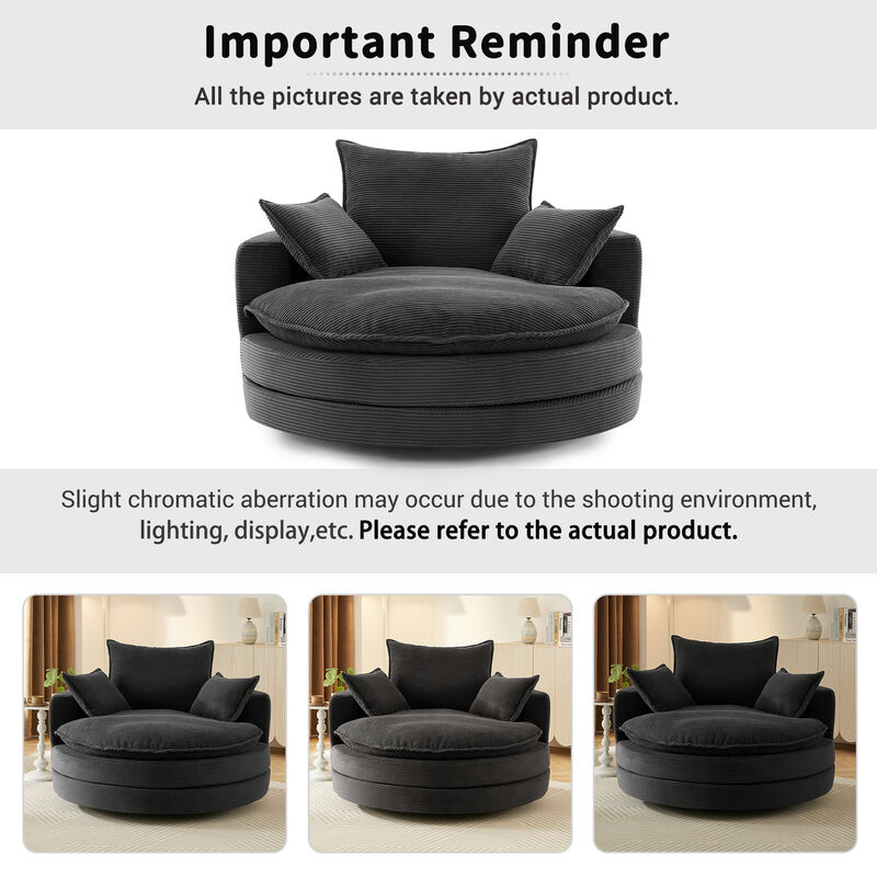 Vikber Accent Swivel Barrel Chair image number 6
