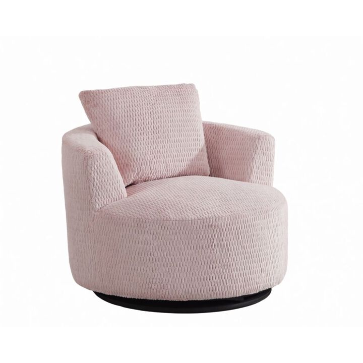 GOODSILO Compressible 360 Degree Swivel Accent Chair for Modern Comfort Seating in Living Room, Office, and Apartment Settings