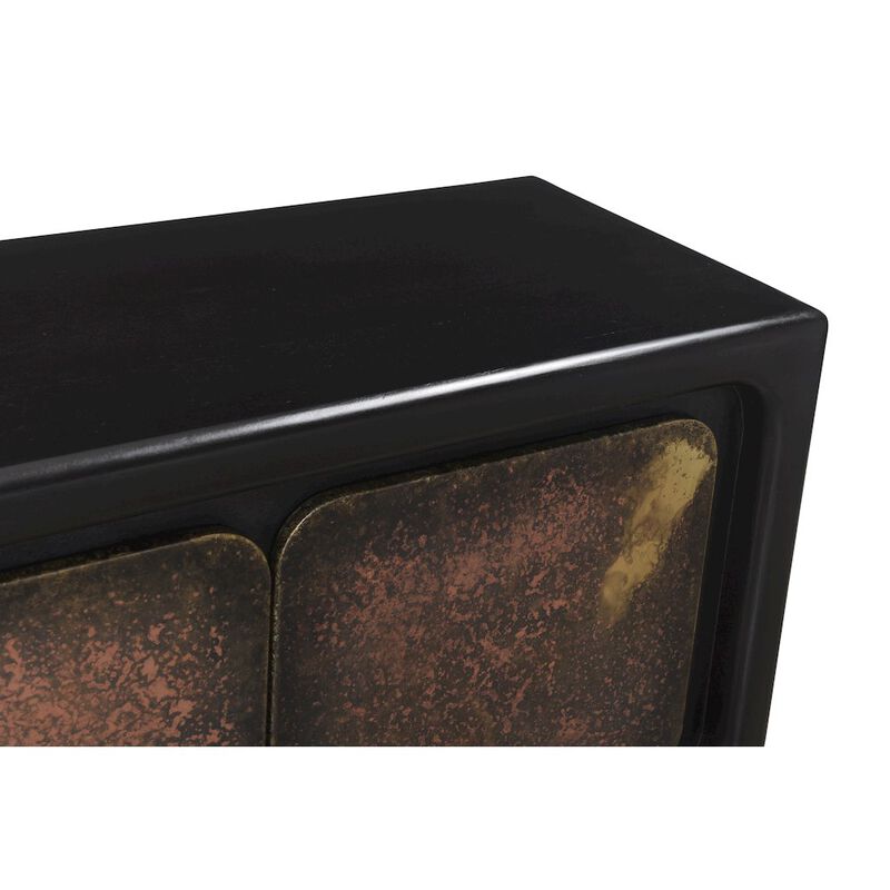 Balthazar 4-Door Sideboard in Multi-color Toned Iron