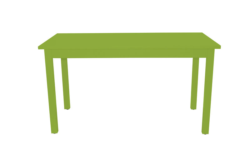 HomeRoots 48" Chartreuse Solid Wood Dining Table