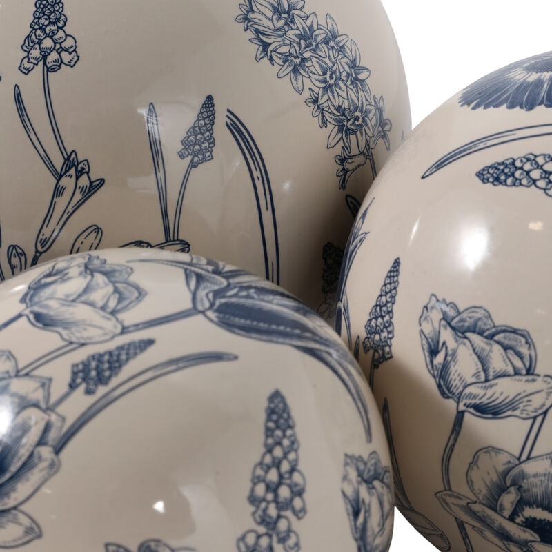 S/3 4/5/6" Floral Orbs image number 4
