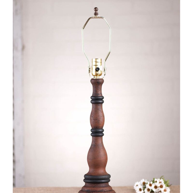 Davenport Lamp Base In Hartford Black With Red Stripe image number 2