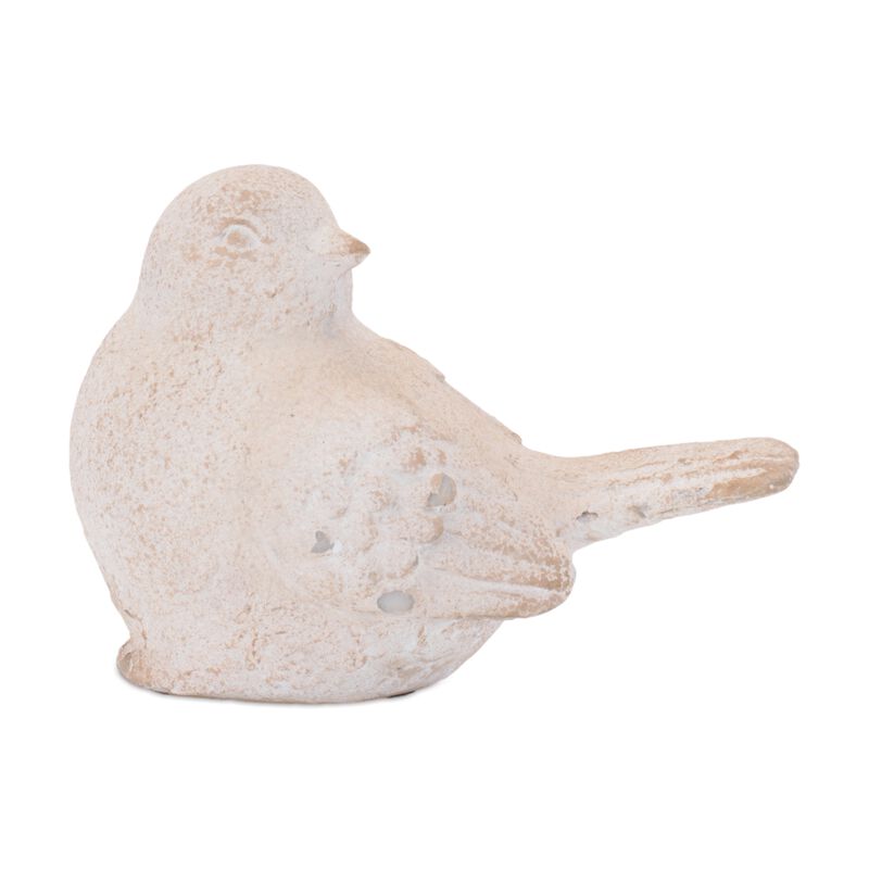 Set of 6 Distressed Bird Figurines for Vintage-Inspired Shelf or Tabletop Decor