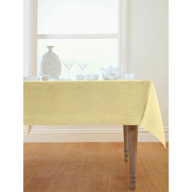 Solino Home Athena 100% Linen Tablecloth &ndash; Handcrafted, Machine Washable, Perfect for Holiday and Everyday Dining