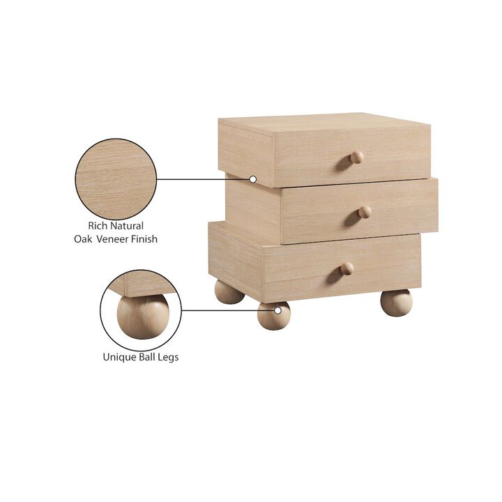 Meridian Furniture Askew Natural Night Stand