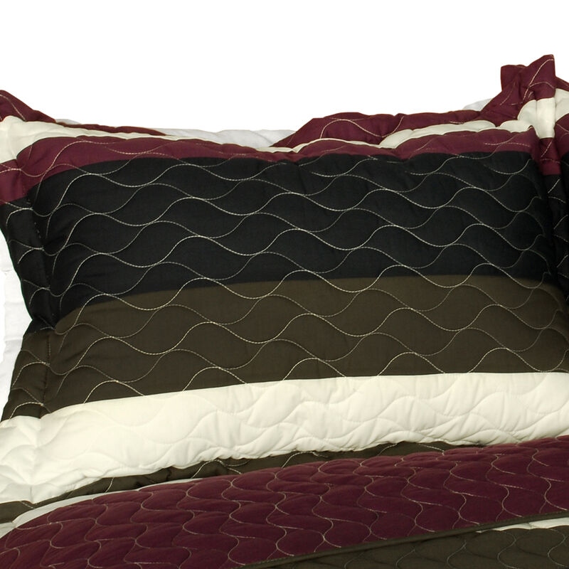 Full Queen Angels Walk on Through 3 Piece Patchwork Quilt Bedding Set image number 4