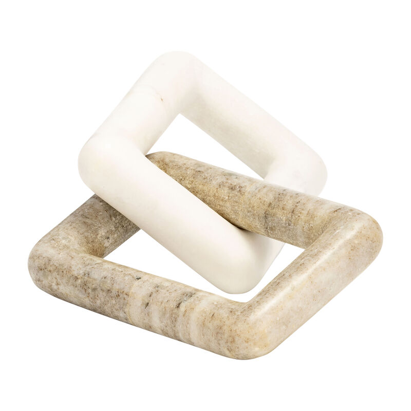 10x4 2 Marble Square Links image number 4