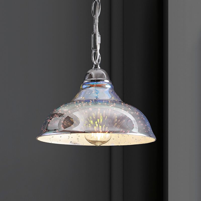 Nira Adjustable 3D Color Burst Glass/Metal Pendant