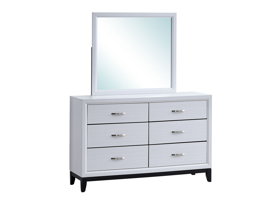 Glasgow 39 in. W x 35 in. H Rectangle Framed Dresser Mirror