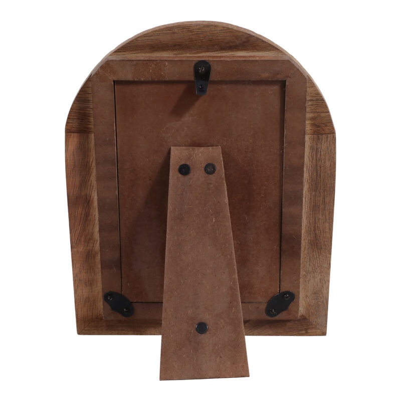 4x6" Ribbed Wood Arch Photo Frame, Natural image number 3