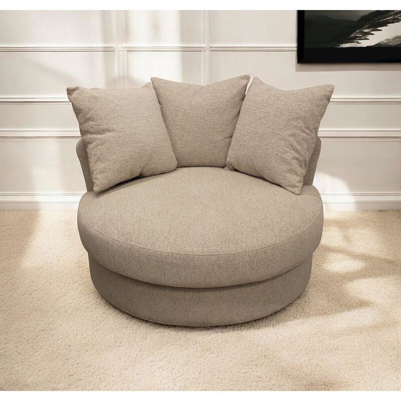 Modern Vista Swivel Chair in Sand