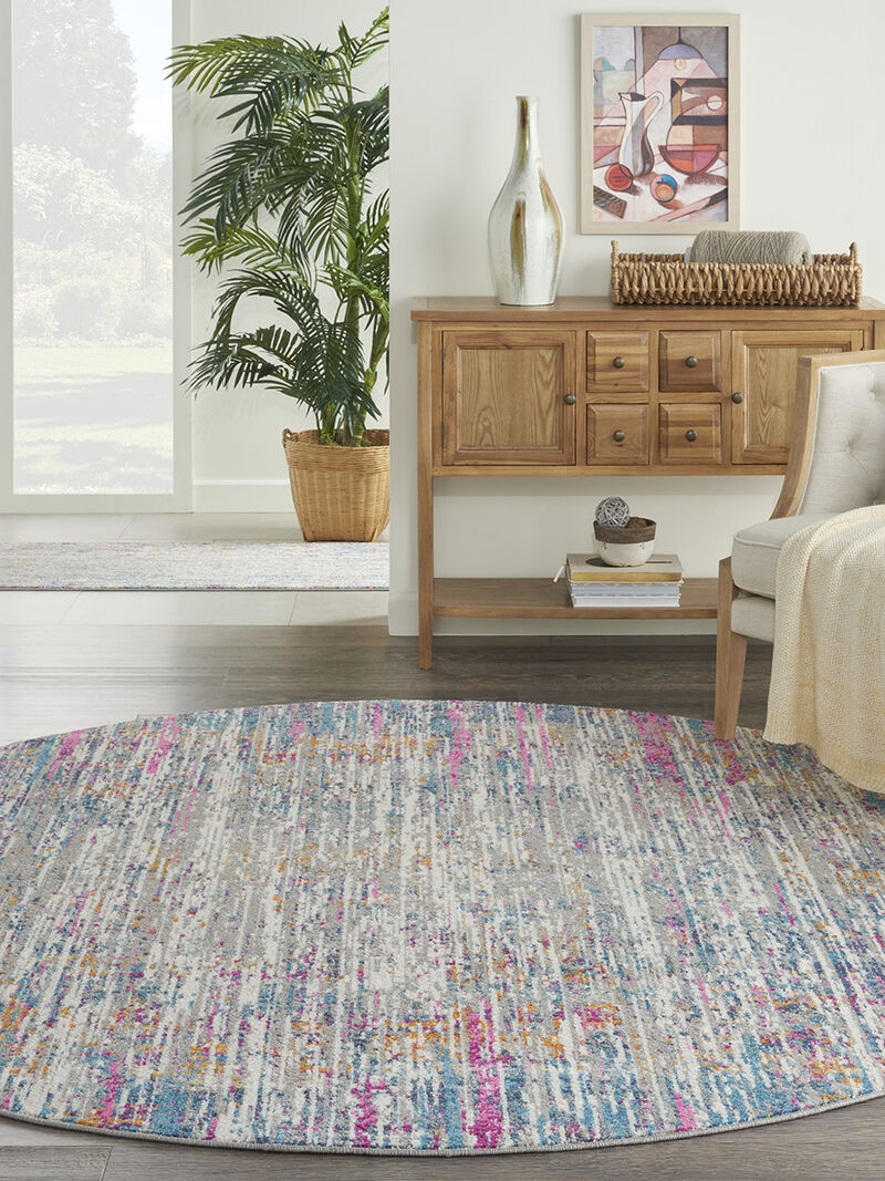 Passion PSN36 Ivory/Multicolor 10' x Round Rug image number 6