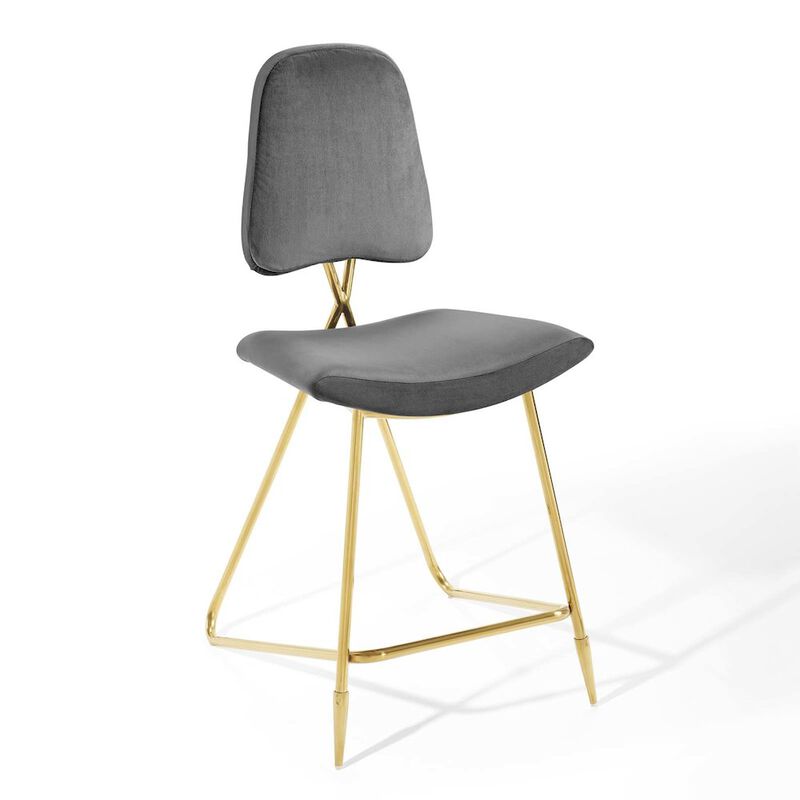 Ponder Performance Velvet Counter Stool image number 0