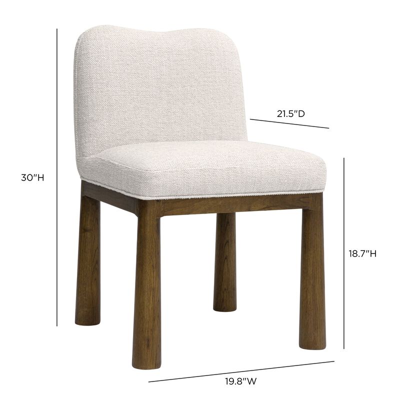 Tiara Performance Basketweave Fabric Dining Chair image number 5