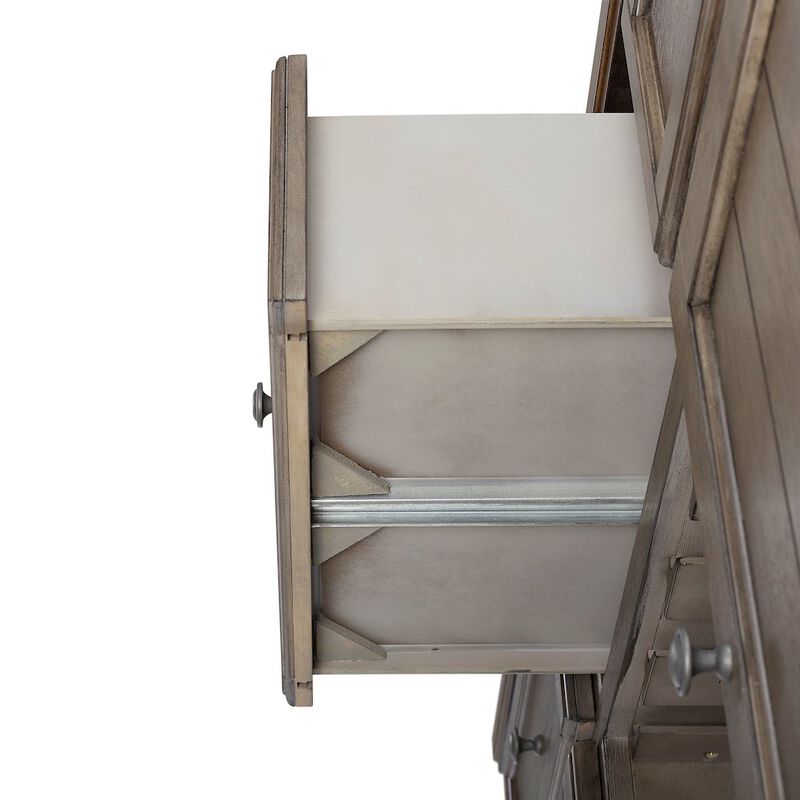 Bernards Will Server W/ Power Pack in Gray / Brown Finish image number 4